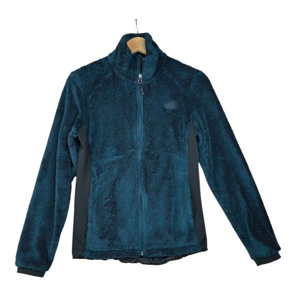 The North Face Fleece Lined Osito‎ Full Zip Jacket size Medium Green/Black